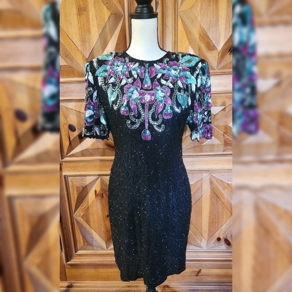 Laurence Kazar Vintage Dress Sz L